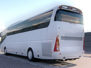 bus irizar i6 medium poly 2011 free low-poly 3D Model