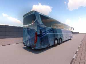 bus irizar i8 medium poly 2016 Model 3D