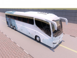 bus irizar i8 medium poly 2016 Model 3D