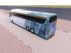 bus irizar i8 medium poly 2016 Model 3D