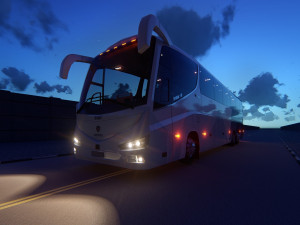 bus irizar i8 medium poly 2016 Model 3D