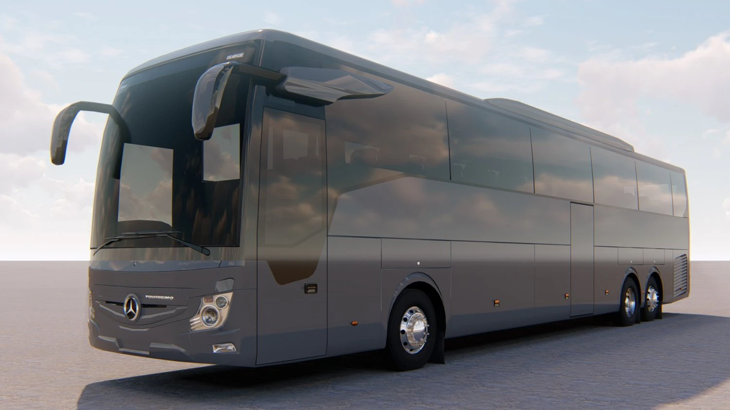 mercedes benz travego tourismo l 3D Model .c4d .max .obj .3ds .fbx .stl .blend 