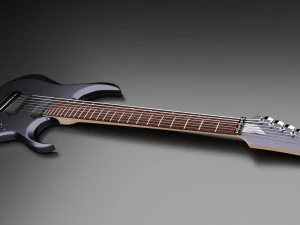 ibanez 7 string electric guitar 3D Model