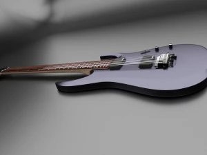 ibanez 7 string electric guitar 3D Model
