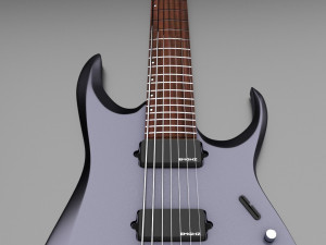 ibanez 7 string electric guitar 3D 모델
