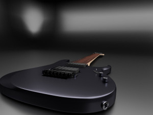 ibanez 7 string electric guitar 3D 모델