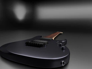 ibanez 7 string electric guitar 3D Model