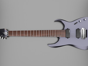 ibanez 7 string electric guitar 3D Model in Guitar 3DExport