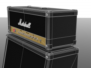 marshall jcm 900 4100 head cabinet 3D 模型