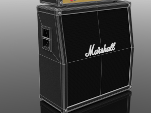 marshall jcm 900 4100 head cabinet 3D 模型