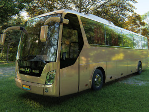 hyundai universe xpress noble bus 2007 Modello 3D