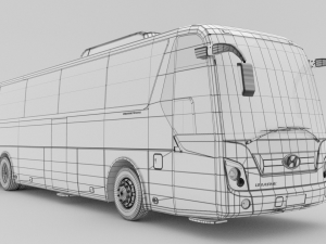 hyundai universe xpress noble bus 2007 3D Model