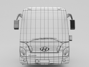 hyundai universe xpress noble bus 2007 3D Model