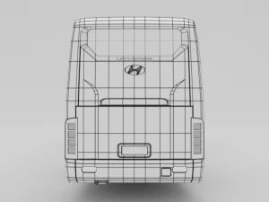 hyundai universe xpress noble bus 2007 3D Model