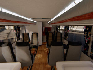 laksana legacy sr double double decker 3D Model