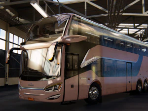 laksana legacy sr double double decker 3D Model
