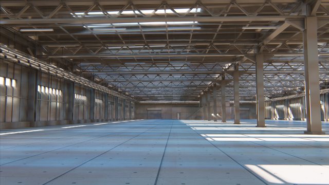 warehouse 3D 모델 .c4d .max .obj .3ds .fbx .stl .blend 