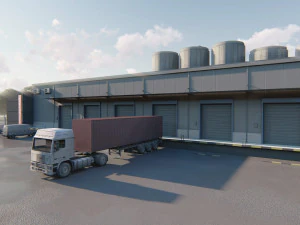 गोदाम 3D मॉडल