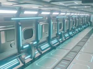 interni fantascientifici Modello 3D