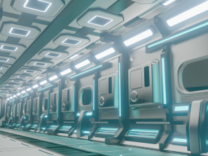 sci-fi interior 3D Модель