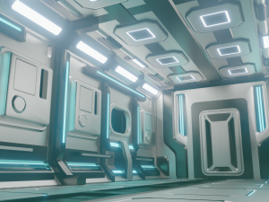 sci-fi interior 3D Модель