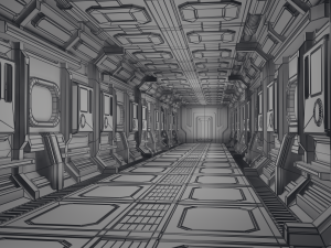 sci-fi interior 3D Модель