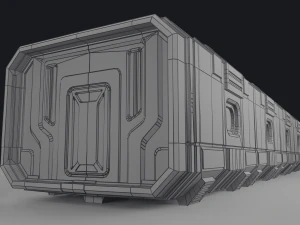 interni fantascientifici Modello 3D