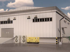 गोदाम 3D मॉडल