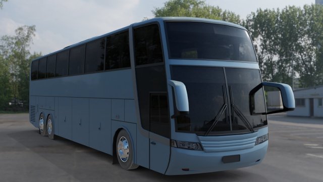 busscar jum buss 400p 3D Model .c4d .max .obj .3ds .fbx .stl .blend 