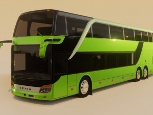 bus setra topclass s 431 dt 3D 模型