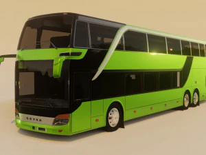 bus setra topclass s 431 dt 3D Model