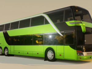 bus setra topclass s 431 dt 3D Model
