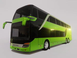 bus setra topclass s 431 dt 3D Model