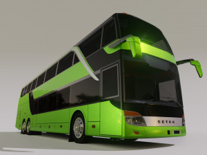 bus setra topclass s 431 dt 3D 模型