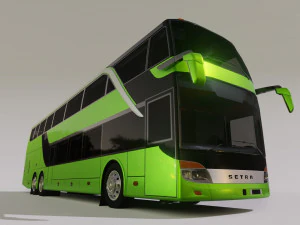 bus setra topclass s 431 dt 3D Model