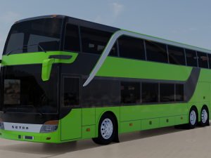 bus setra topclass s 431 dt 3D 模型