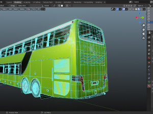 bus setra topclass s 431 dt 3D 模型