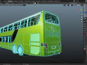 bus setra topclass s 431 dt 3D Model