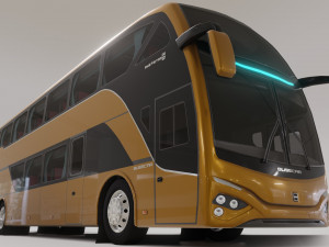 busscar busstar dd 3D 模型
