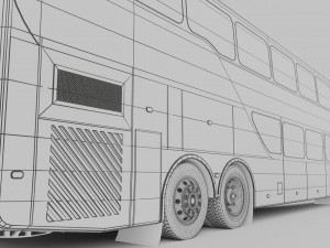 busscar busstar dd 3D 模型