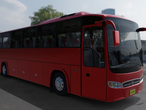 bus daewoo bx212 3D 모델