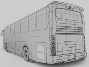 bus daewoo bx212 Modello 3D