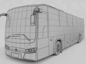 bus daewoo bx212 Modello 3D
