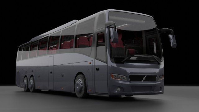 bus volvo 9800 3Dモデル .c4d .max .obj .3ds .fbx .stl .blend 