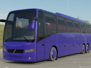 bus volvo 9800 3Dモデル