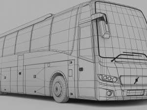 bus volvo 9800 3Dモデル