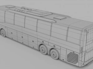 bus volvo 9800 3D Model