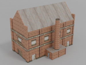 10 low-poly urban buildings low-poly 3D 모델