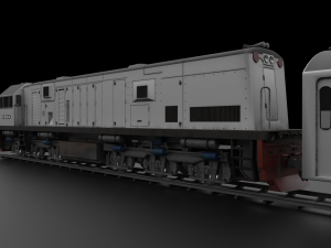 Locomotive CC 201 Low-poly Model 3D