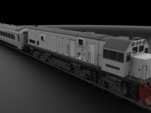 Locomotive CC 201 Low-poly Model 3D
